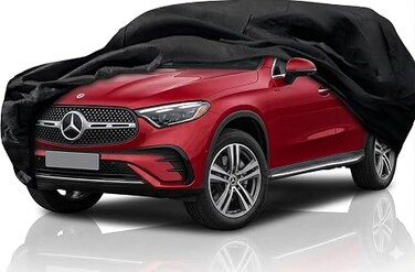 Waterproof Car Covers Replace for 2016-2026 Mercedes Benz GLC 300 350e, 6 Layers All Weather Car Cover with Zipper Door &amp; Windproof Bands for Snow Rain Dust Hail Protection (GLC)