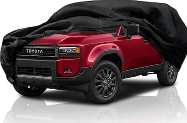 6-layer Luxury SUV Car Cover for Toyota Land Cruiser (1998&ndash;2026) &ndash; Waterproof, Windproof, UV Protection &ndash; All-Weather Outdoor/Indoor Fit with Zipper Access
