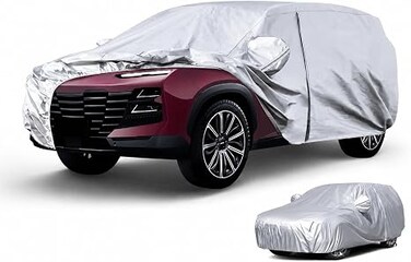 Full Car Cover for Jetour Dashing 2022-2025 All-Weather 210D Oxford Cloth Sliver Double Layer of With Cotton Waterproof Windproof UV Protection Zipper Door Dustproof Dashing Car Covers