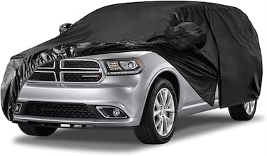 Waterproof Car Cover Replace for 2011-2023 2024 Dodge Durango, 6 Layers Custom-Fit Outdoor All Weather Full Car Covers with Zipper