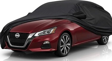 7 Layers Car Cover Custom Fit for Nissan Altima (2002-2024) Waterproof All Weather for Automobiles, Outdoor Full Cover Rain Sun UV Protection.Black