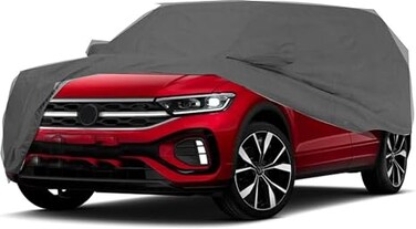All Weather Premium 6-Layers Car Cover 210T Compatible with 2017-2025 Volkswagen T-Roc - Left Door Zipper,