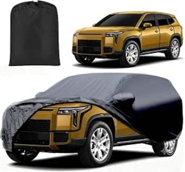 ROX 01 2023-2026 Car Cover All Weather 7-Layer Waterproof with Zipper Door, Windproof Straps