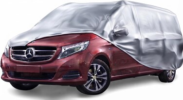 For Extra Long Model Van Cover for Mercedes-Benz Viano/V-Class - All-Weather Multi-Layer Shield - Waterproof, UV Resistant, Stormproof - Zipper Door Access &amp; Secure Windproof Design