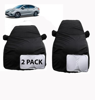CAR COVER FOR FITS FOR NISSAN SUNNY 2004 TO 2027 (2 PACK) with Sunscreen(2 pack)