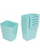 NALACAL Hanging Cup Holder Rolling Cart Accessories, Multipurpose Trolley Basket Storage Hanging Container, Space Saving Hanging Makeup Organizers for Kitchen Home Decor, 8Pcs - Green