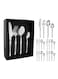 Slim Handle Hourglass Design 24 Piece Cutlery Set