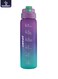 1000ml Motivational Sports Water Bottle with Time Markers, One-Touch Lid, Flip-Up Integrated Straw, One Carry Handle and Non Slip Lid - BPA-Free, Leak-Proof Lid, Eco- Friendly, Plastic, Reusable, Drink Reminder Water Bottle for Adults and Kids in School, Office, Daily Hydration, Gym, Fitness, Outdoor, Sports and Travel, 32oz Bottle
