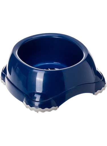 Moderna Smarty Plastic Non Slip Pet Food Bowl 735Ml, Black Colour, Color Blueberry, H102-0331, H102