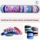 Elaur 50 Pcs Hair Ties for Women Girls and Kids, Elastic Seamless Hair Accessories, No Damage for Thick Thin Black No Crease Colored Hairband