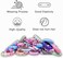Elaur 50 Pcs Hair Ties for Women Girls and Kids, Elastic Seamless Hair Accessories, No Damage for Thick Thin Black No Crease Colored Hairband