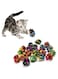 Mumoo Bear Cat Crinkle Ball Toys, 20 Pieces Colorful Mylar Balls, Kitten Toys,Indoor Kitten Interactive Toy Ball, Shiny Foil Toy Balls with Crinkly Sound, 6 cm/2.36 inch