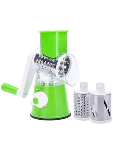 Dubai Gallery 3 In 1 Round Veggie Chopper Green 26X12X24Cm