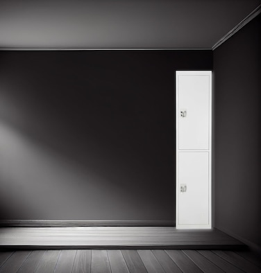 INFINI HOMES 2 Tier Metal Steel Storage Locker Cabinet with Plastic Handle (Grey, 45L X 40W X 183H, 2 Door)