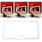 Car Sun Visor Vanity LED Light Mirror, Makeup Mirror with 3 Light Modes - White