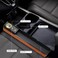 Car Seat Gap Filler with Charging Port (Support QC &amp; PD) and Cigarettte lighter , Car Seat Storage Box with Fast Charging - White