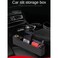 Car Seat Gap Filler with Charging Port (Support QC &amp; PD) and Cigarettte lighter , Car Seat Storage Box with Fast Charging - White