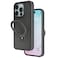 Levelo iPhone 15 Pro Max Verona PC + TPU MagSafe Kickstand Matte Case - Black
