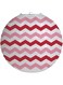 Creative Converting Two Tone Chevron Lanterns, Length 12-Inch Size, Classic Red