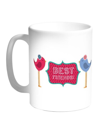 Friends Printed Coffee Mug White/Pink/Blue