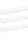Weiai Clear Acrylic Floating Shelves 24 inches, Wall Bookshelf for Kids, Transparent Book Shelf Ledge for Wall, Set of 3