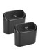 2PCS Car Trash Can with Lid, Mini Auto Dustbin Garbage Organizer, Automotive Storage Container Bin for Vehicle, Home, Office