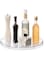 iDesign Recycled Plastic Lazy Susan Turntable Organizer Pantry, Bathroom, General Storage and More, The Linus Collection, 14&quot; Inch, Clear