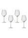 4-Piece Royal Leerdam Plisse Red Wine Glass Set 500ml
