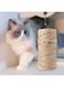 RstEDame Sisal Rope, 1 Roll Cat Scratching Post Trees Tower Replacement Rope Hemp Ropes 20m/65ft for Recovering DIY Cat Scratcher Decorative Vase Handrails Gardening Applications