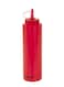 Plastic Sauce Bottle 12oz Red