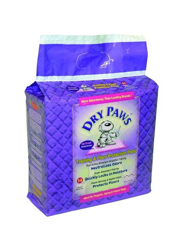 Midwest Dry Paws Training And Floor Protection Dog Pads 14 Pack Large, White