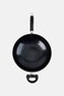 Cuisine Aluminium Genova Wok With Stay Cool Handle, Black