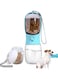 TZAONEN Dog Water Bottle, Portable Pet Water Bottle with Food Container, Outdoor Portable Water Dispenser for Cat, Puppy, Pets for Walking, Hiking, Travel, Puppy Essentials, Dog Stuff(10oz)