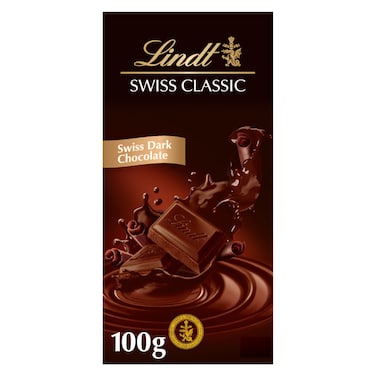 Lindt Swiss Classic Dark Chocolate, 100g