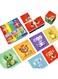 Pairez Toys 3D Plastic Cubic Jigsaw Puzzle Toys for Toddlers, Large Building Blocks Cubes 1.65 Inches, Integrated with Magnets, 6 Patterns in Animal Theme