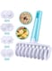MAKINGTEC Pastry Dough Cutting Roller Noodle Fudge Ribbon Cutter 4 Different Gear Embosser Set for Home Kitchen Time Saving Baking, Italian Bread Dessert Tool