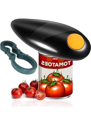 ECVV Electric Can Opener With Manual Bottle Opener Professional Eight Character Multi-function Wine Bottle Opener Household Kitchen Useful Gadgets