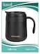Coffee Mug, Insulated Stainless Steel Coffee Mug with Handle and Lid, Elegant Thermal Cup for Home, Office, Camping and Gift, Business, Reusable Mini Coffee Tumbler Thermos Black