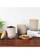 HOME Astra 3-Piece Ceramic Storage Jar Set with Bamboo Lid &acirc;&euro;&ldquo; Airtight Kitchen Canisters, Stylish Food Storage Containers, Durable Ceramic Jars for Pantry, Spice, and Coffee Storage -750ml