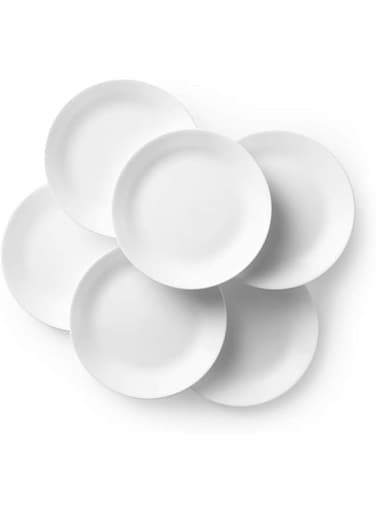 Corelle Winter Frost White Dinner Plates Set (10-1/4-Inch, 6-Piece)