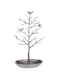 YumLock Vintage Earrings Necklace Jewelry Display Showcase Metal Stand - Birds Tree Organizer Holder Silver