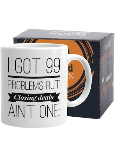 Your Wall Realtors Coffee Mugs, Gifts For Women Men Real Estate Agent Salesman Boss Coworkers Office Employees, Funny Novelty Cup Gift Idea I Got 100 Problems But Closing Deals Ain'T One