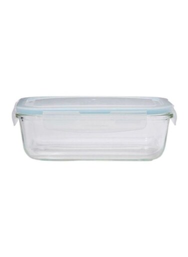 Boro Pro Rectangular Food Storage Container Blue/Clear 1180ml