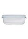Boro Pro Rectangular Food Storage Container Blue/Clear 1180ml