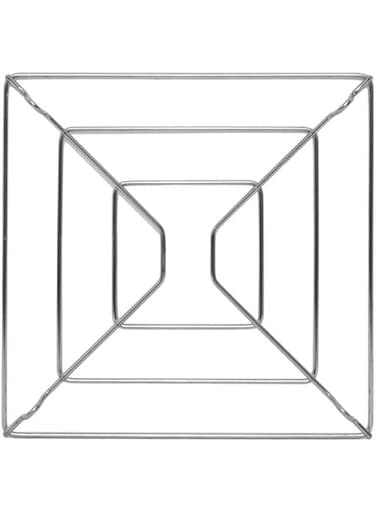 AKDC Hot Pot Holder Hot Dish Stand Plated Stainless Steel Trivet Hot Pan Mat Trivets Heat Resistant Round Pads Holders Hot Dishes TableTeapot Kitchen (Square 18 CM)