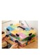 Plastic Toys Storage Box, 4-Tier Transparent Stackable Adjustable Compartment Slot Craft Storage Box Organizer to Store Toys, Building Blocks, Puzzles, Crafts, Beads