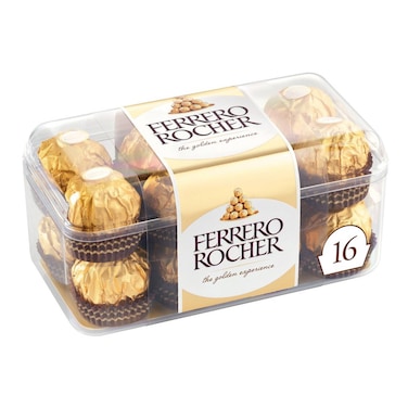 Ferrero Rocher Fine Hazelnut Milk Chocolates, 16 Piece Gift Box, 200g
