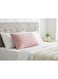 Home Aesthetic Grid Throw Pillow &acirc;&euro;&ldquo; Soft Pink   Decorative Cushion for Sofa, Bed, Living Room &amp; Chairs &acirc;&euro;&ldquo; Microfiber, Pre-Filled, Modern Grid Design