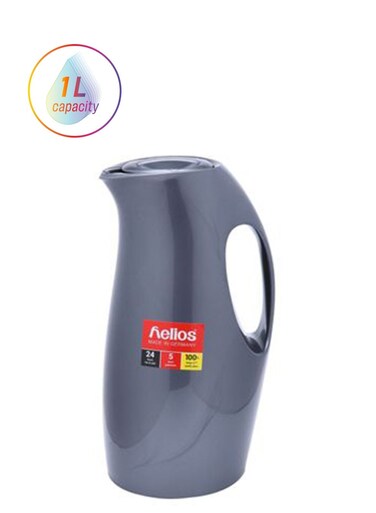 Vacuum Flask Metallic Grey 1Liters