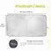 Windshield Sunshade   Reflective Patented Car Sun Protection - Certified 99% UVR Block -Cool Interior   Foldable Sun Visor Cover   Automotive Accessories for Summer Heat  Size S 145x90cm